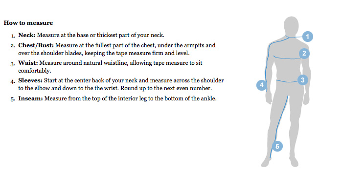 COLUMBIA - Measure Me Sizing Chart