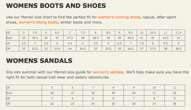 adidas Shoes Size Chart - Soleracks