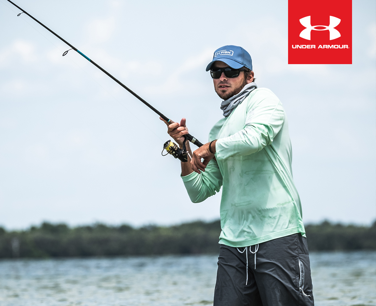 under armour fishing girl